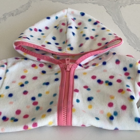 Baby Girl Confetti Hoodie Jacket size 6 months - Picture 3 of 5